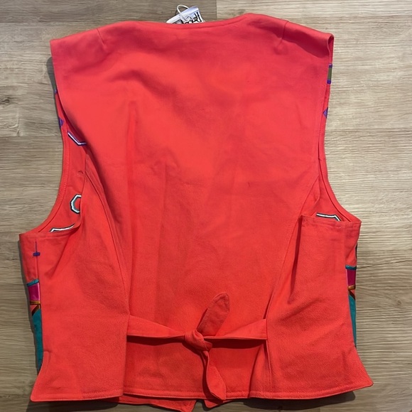 Vintage Hairston Roberson Ropa Southwestern Vest sz 12 - Picture 6 of 6